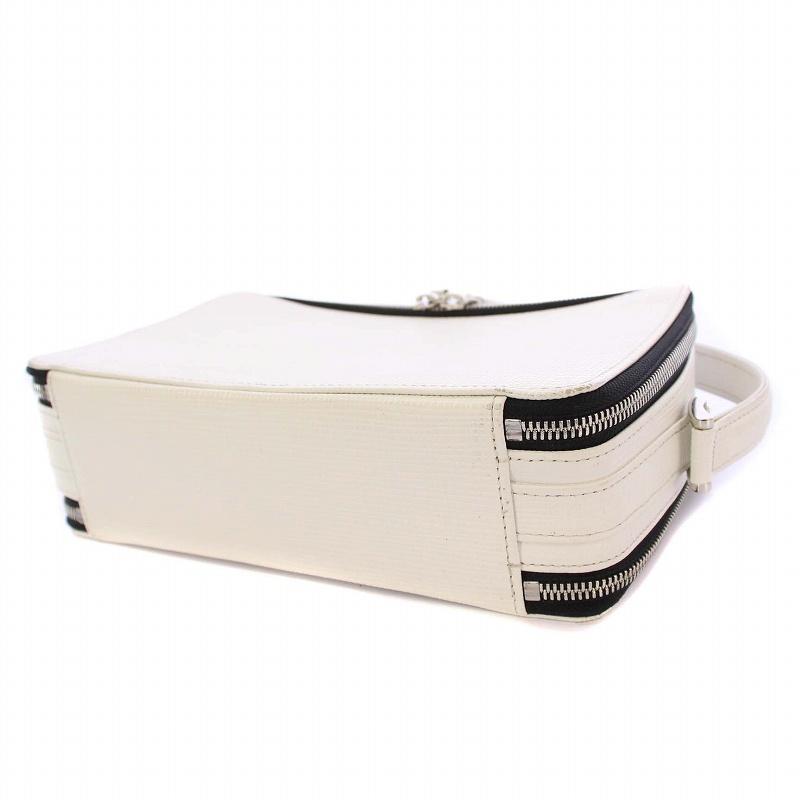 【美品】カルバンクライン メッセンジャーバッグ キャンバス 白 ホワイト ホワイト（白）系 Calvin Klein(カルバンクライン) トートバッグ