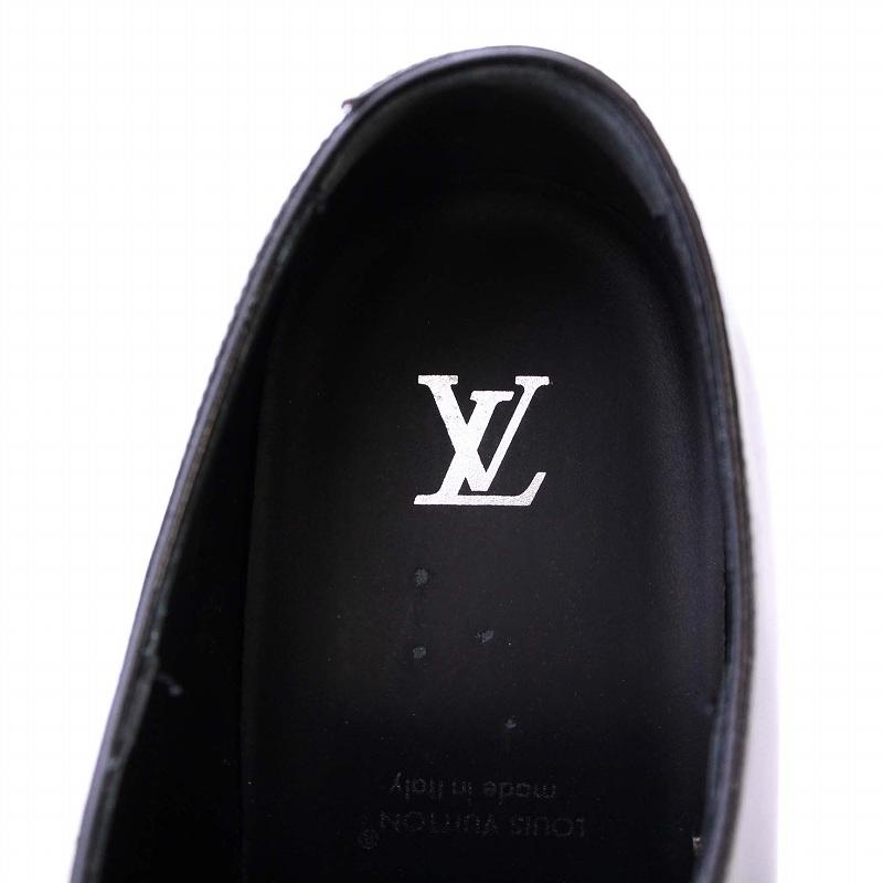 Louis vuitton スタッズ　ダービー　 革靴ブラック 黒 LOUIS VUITTON シューズ スタッズ LV バロックライン ダービー