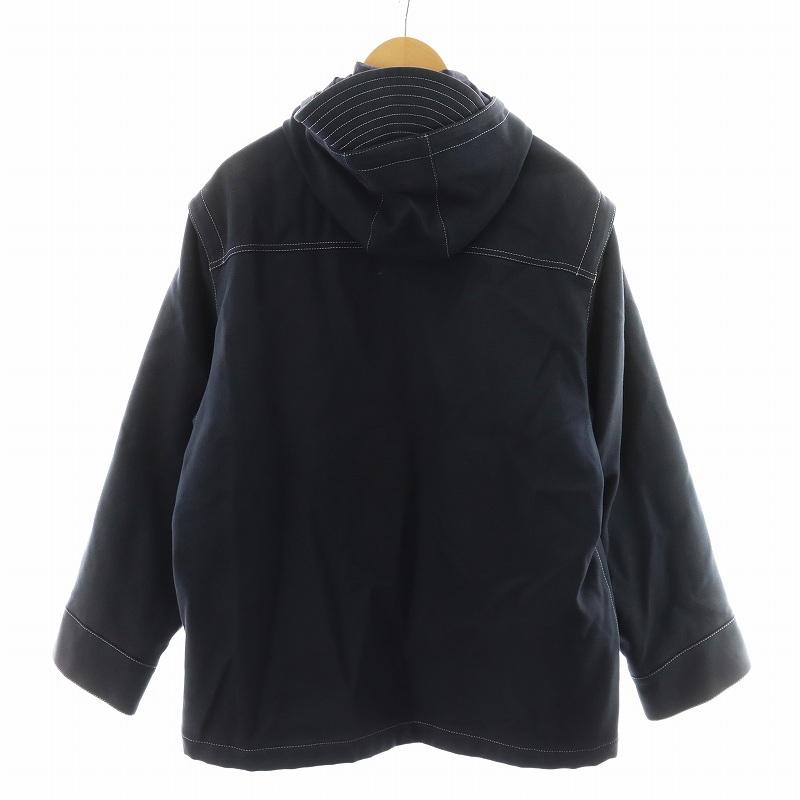 ジャックムス JACQUEMUS ブルゾン ジャケット フード アウター 46 紺 