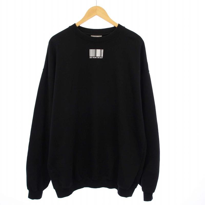 ヴェトモン VETEMENT 22SS VTMNTS BARCODE SWEATSHIRT バー