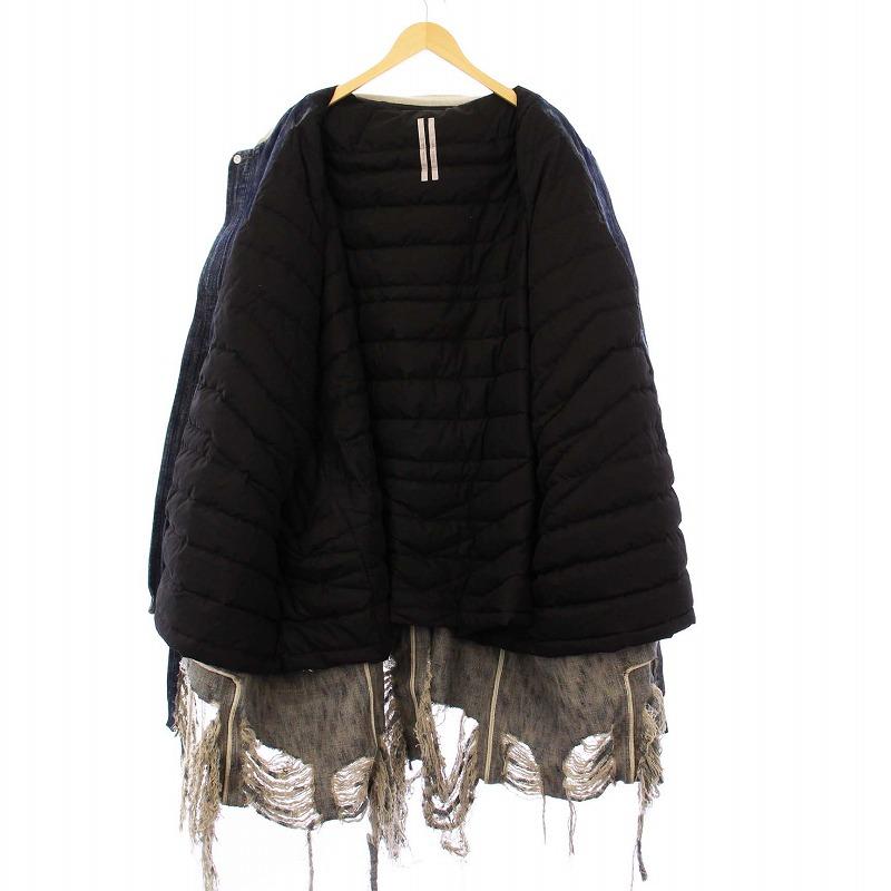 リックオウエンス Rick Owens 23AW Denim Down Jacket Grey デニム