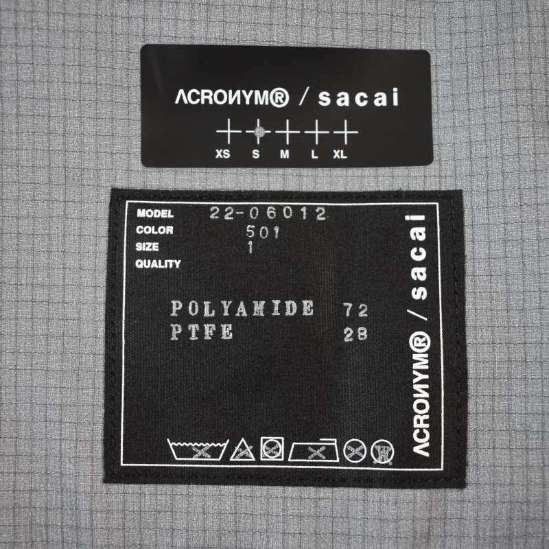 サカイ sacai アクロニウム ACRONYM 22SS プリーツナイロンドレス