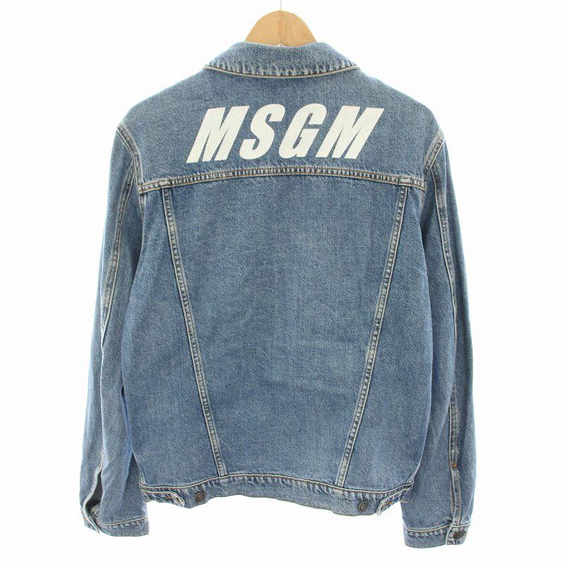 エムエスジーエム MSGM バックロゴデニムジャケット Back Logo Denim