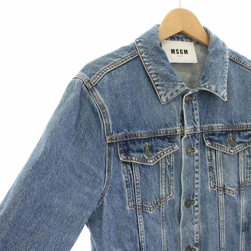エムエスジーエム MSGM バックロゴデニムジャケット Back Logo Denim