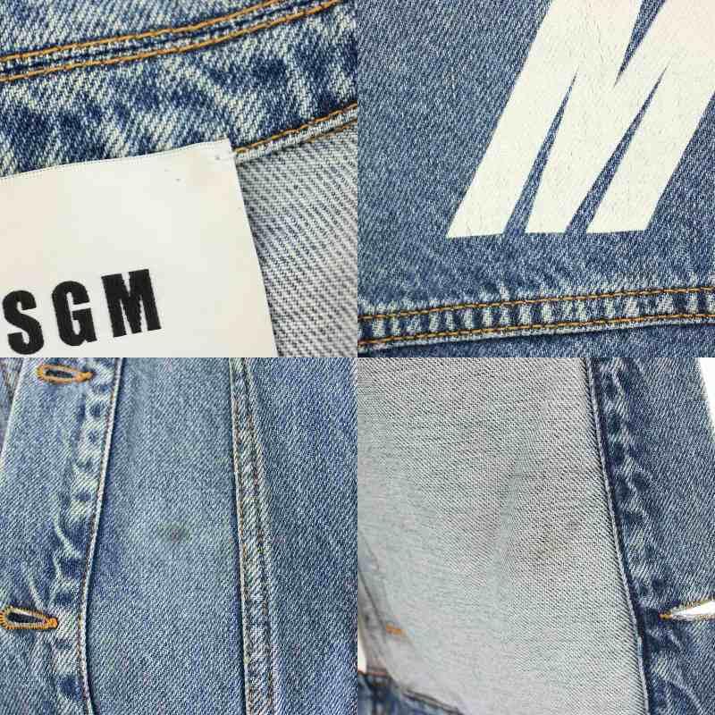エムエスジーエム MSGM バックロゴデニムジャケット Back Logo Denim