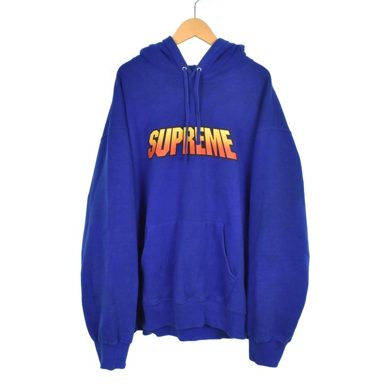 【中古】シュプリーム SUPREME 24SS Gradient Hooded Sweatshirt パーカー フーディー L 青 ブルー メンズ Supreme（シュプリーム） SUPREME 24SS Gradient Hooded Sweatshirt