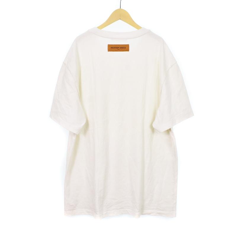 【中古】ルイヴィトン LOUIS VUITTON 22AW LVスプレッドエンブロイダリー Tシャツ 半袖 ロゴ 5L RM222M NPL HNY14X LOUIS VUITTON（ルイ・ヴィトン） LOUIS VUITTON 22AW LVスプレッド