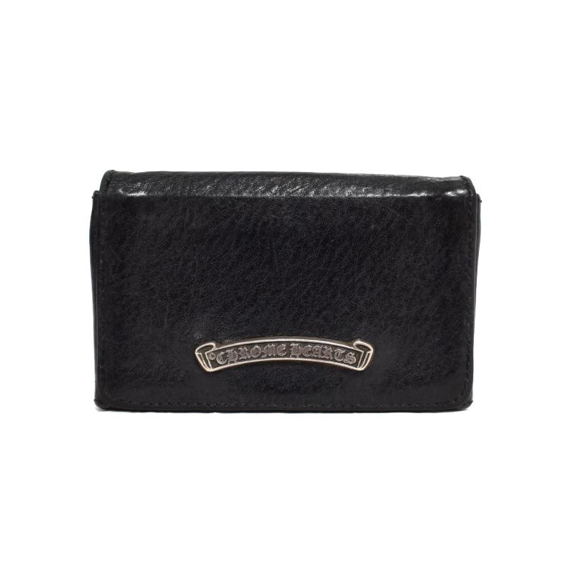 CHROME HEARTS クロムハーツ カードケース 名刺入れ クロムハーツレザーカードケース#2ブラック|クロムハーツ通販