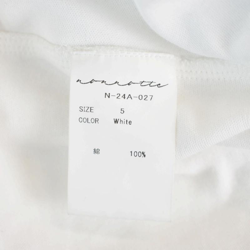 ノノット nonnotte 24AW Draping C/N Pullover Tシャツ カットソー