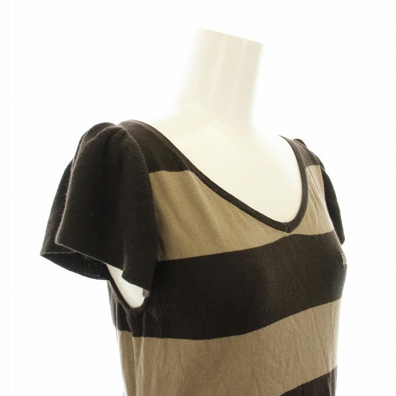 ★美品★ BURBERRY/バーバリーブルーレーベル　半袖ニットワンピース　38 BURBERRY BLUE LABEL（バーバリーブルーレーベル） ニットワンピース