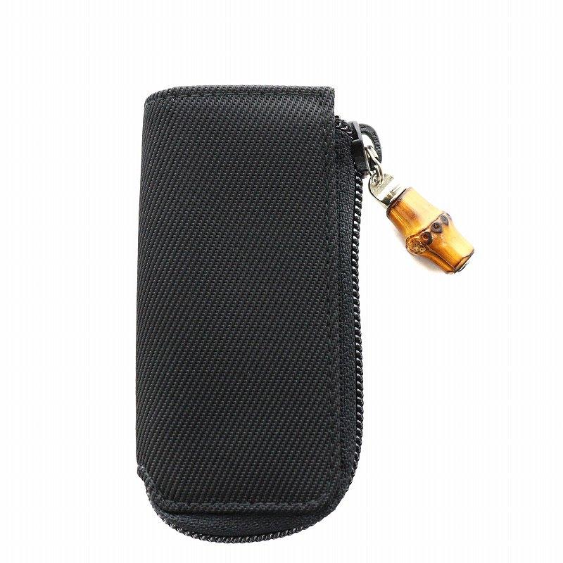 GUCCI（グッチ） バンブー キーケース 4連 ナイロン 黒 ブラック /AN1