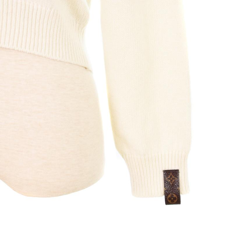 【中古】ルイヴィトン LOUIS VUITTON 24年製 ジュエルボタン カーディガン カシミヤ S ホワイト RW241WB LMT FQKC93 LOUIS VUITTON（ルイ・ヴィトン） LOUIS VUITTON 24年製 ジュエル