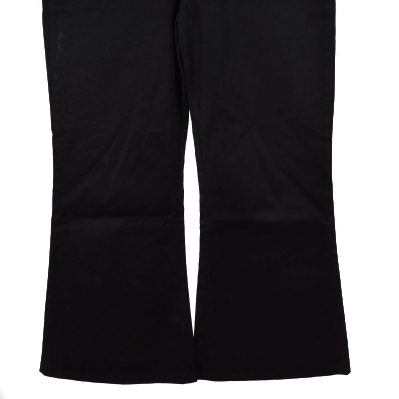 ランディ RANDY フレアトラウザーズ パンツ コットン 2 黒 ブラック