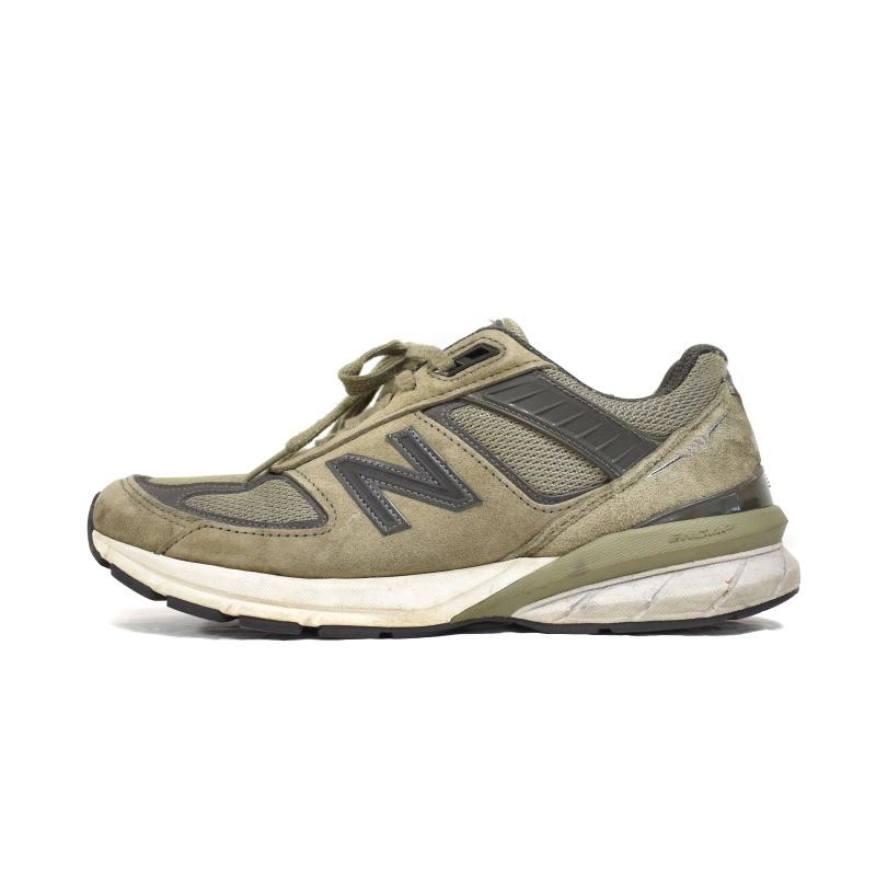 【中古】ニューバランス NEW BALANCE 990V5 Covert Green スニーカー ローカット 26cm カーキ M990AE5 メンズ New Balance（ニューバランス） NEW BALANCE 990V5 Covert Green