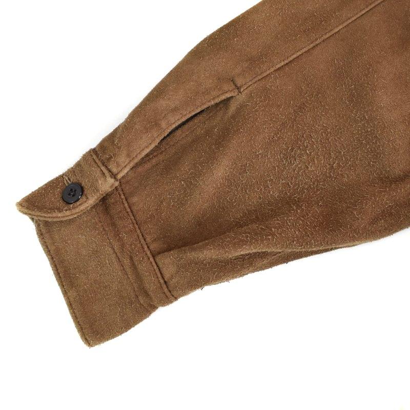 コモリ COMOLI 21AW スエードコモリシャツ 長袖 レザー 2 茶
