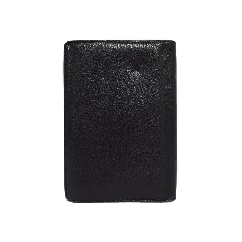 CHANEL シャネル 5番台 1998年製 二つ折り財布 ココマーク レザー 黒  