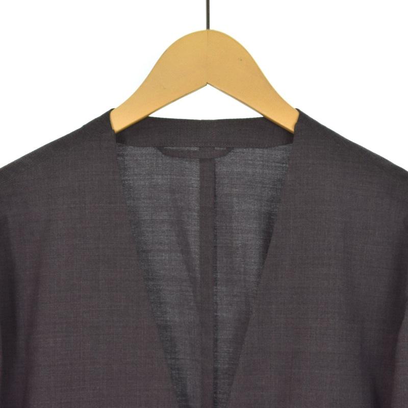 【中古】インバート INVERT ノーカラージャケット テーラードジャケット 2 グレー IVC-JK1A メンズ インバート INVERT ノーカラージャケット テーラードジャケット 2