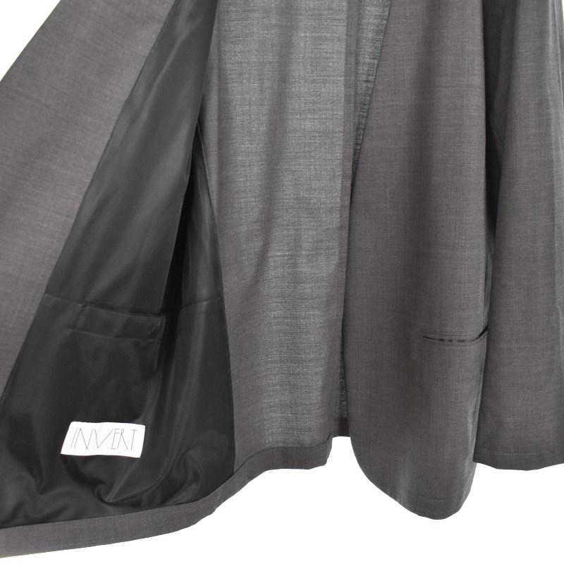 インバート INVERT ノーカラージャケット テーラードジャケット 2