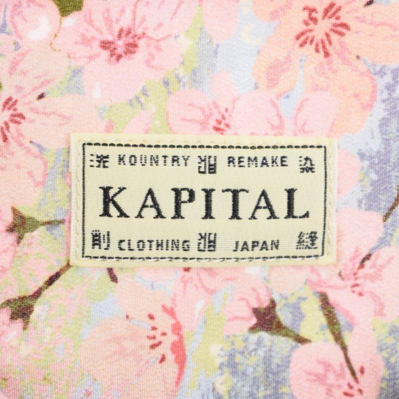 キャピタル kapital レーヨン 桜BONEpt アロハシャツ 半袖 オープン