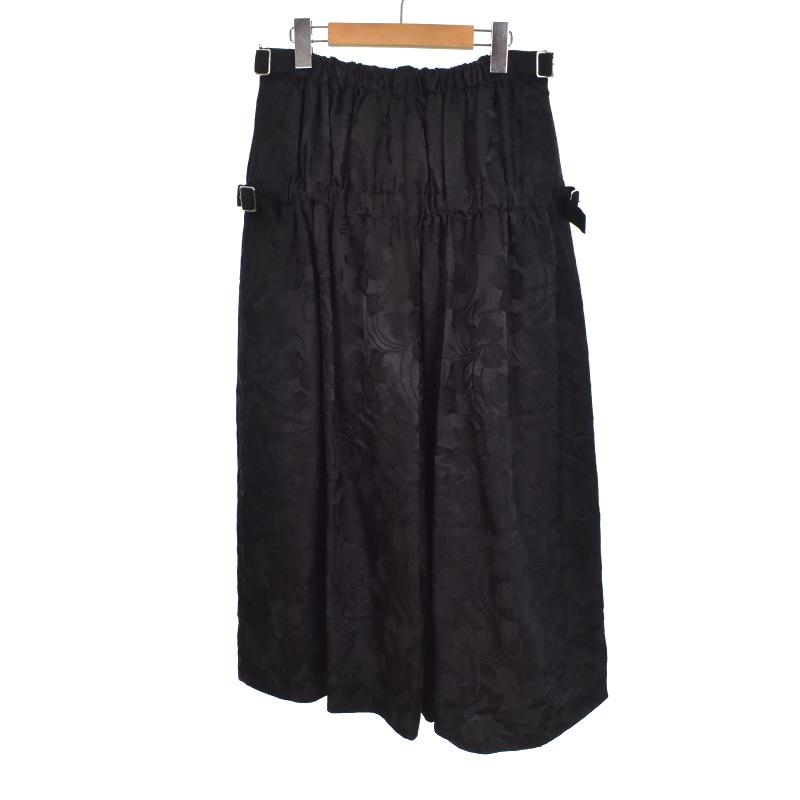 【中古】ノワールケイニノミヤ  kei ninomiya AD2018 ワイドパンツ 花柄 S 黒 ブラック 3C-P009 メンズ ノワールケイニノミヤ kei ninomiya AD2018 ワイドパンツ 花柄 S 黒