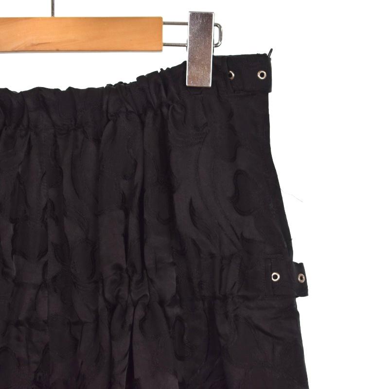 ノワールケイニノミヤ kei ninomiya AD2018 ワイドパンツ 花柄 S 黒