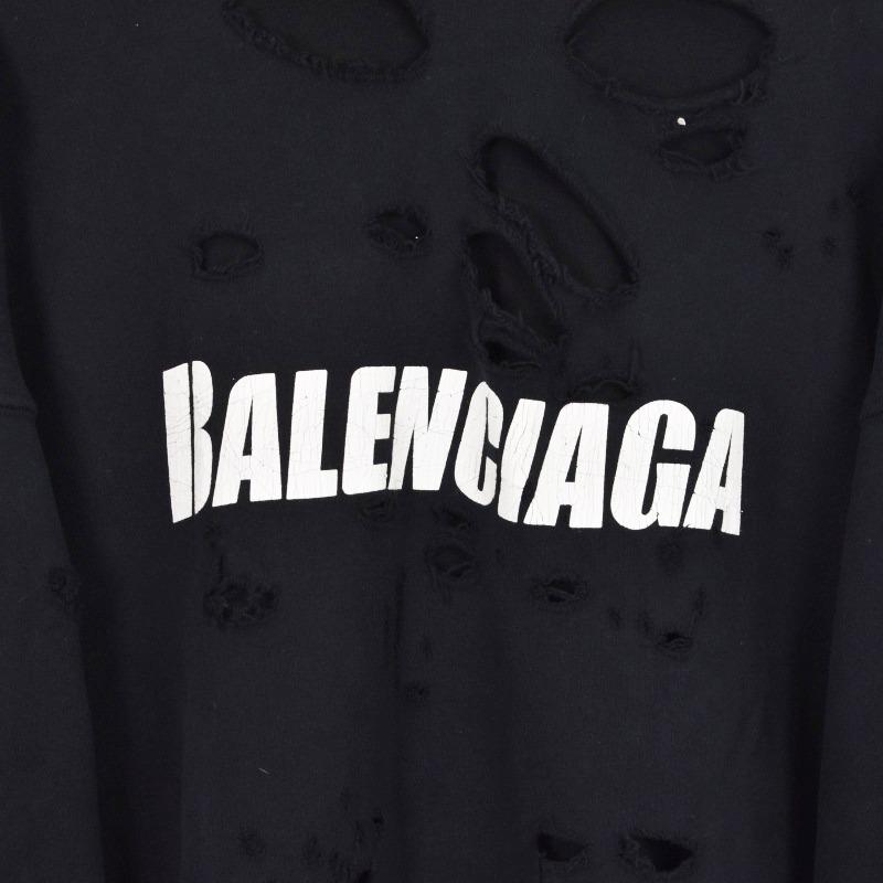 BALENCIAGA（バレンシアガ） BALENCIAGA 21SS DESTROYED HOODIE