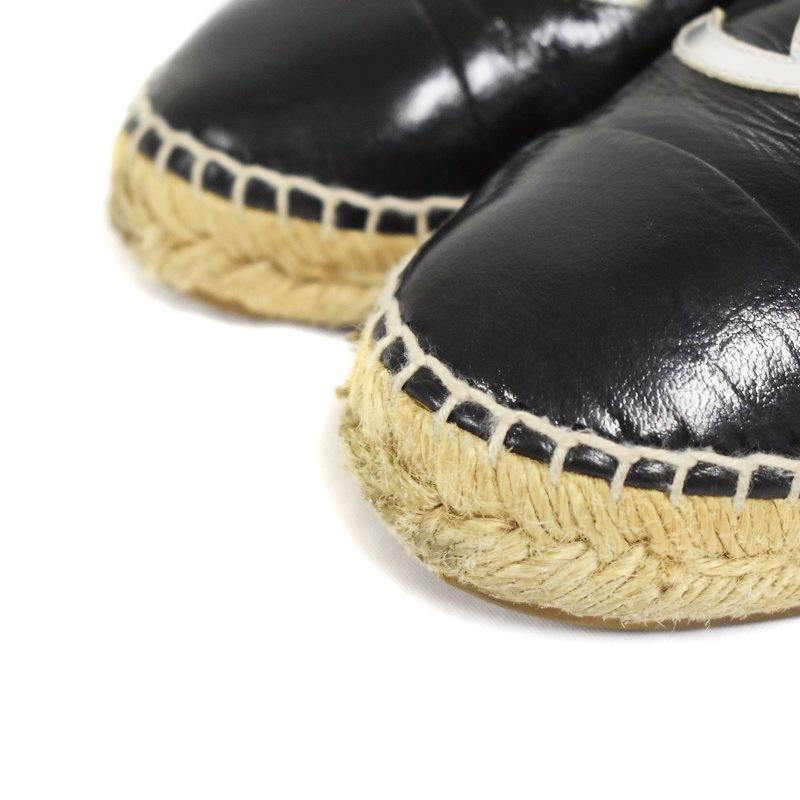 ✨CHANEL シャネル エスパドリーユ ココマーク ブラック ✨ CHANEL（シャネル） ココマーク エスパドリーユ スリッポン 37 黒