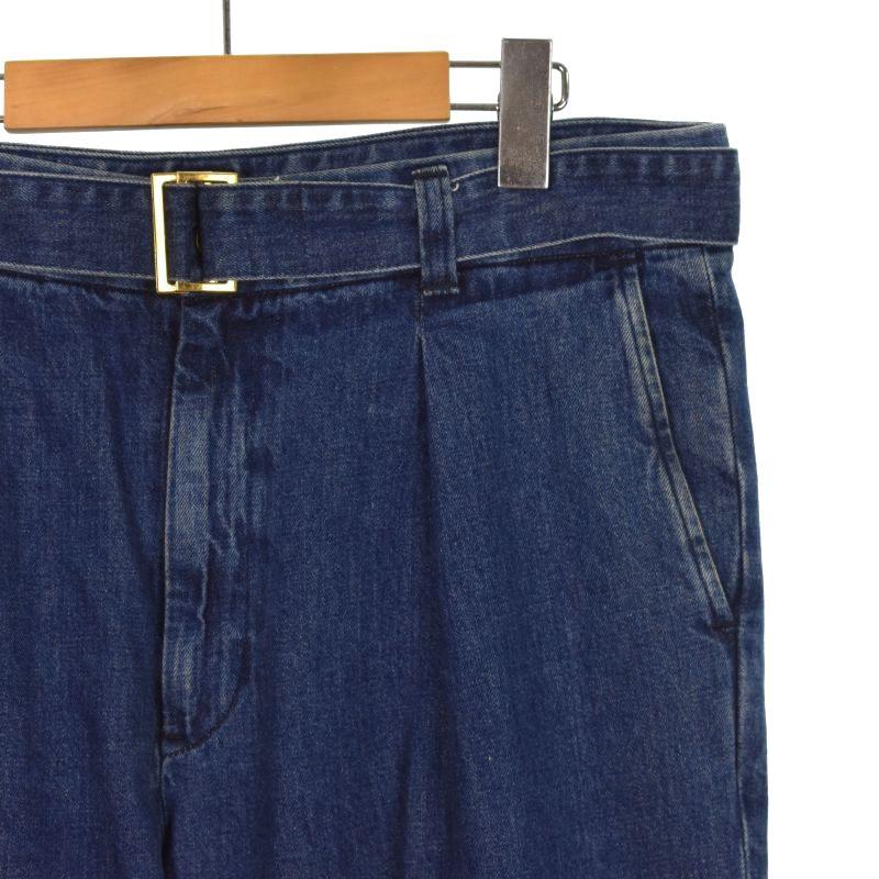 クルニ CULLNI LONG BELT TAPERED PANTS ベルト デニムパンツ ジーンズ
