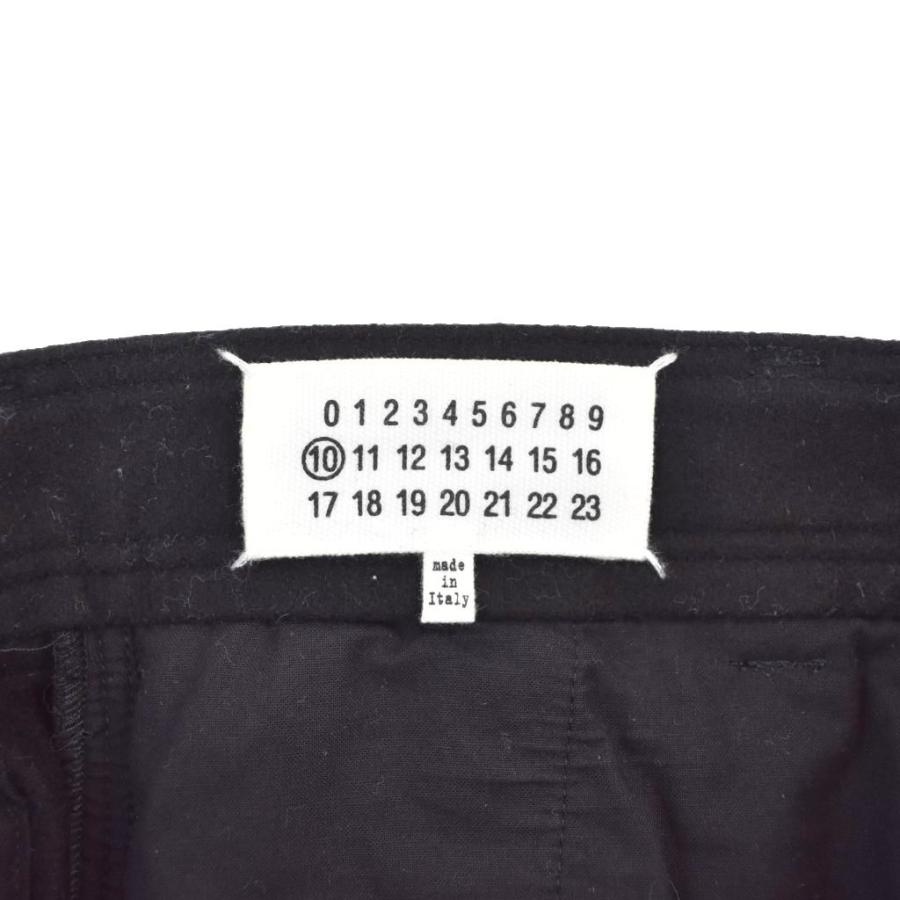 【中古】メゾンマルジェラ Maison Margiela 14AW ウール カーゴパンツ スラックス 46 黒 ブラック S50KA0288 ☆AA★ メゾンマルジェラ Maison Margiela 14AW ウール カーゴパンツ