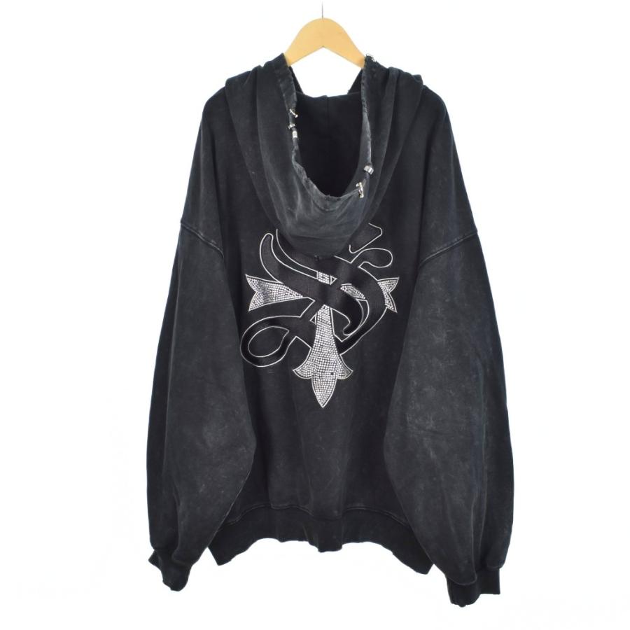 サプライヤー SUPPLIER ZIPパーカー ダメージ加工 XL 黒 ブラック ☆AA 