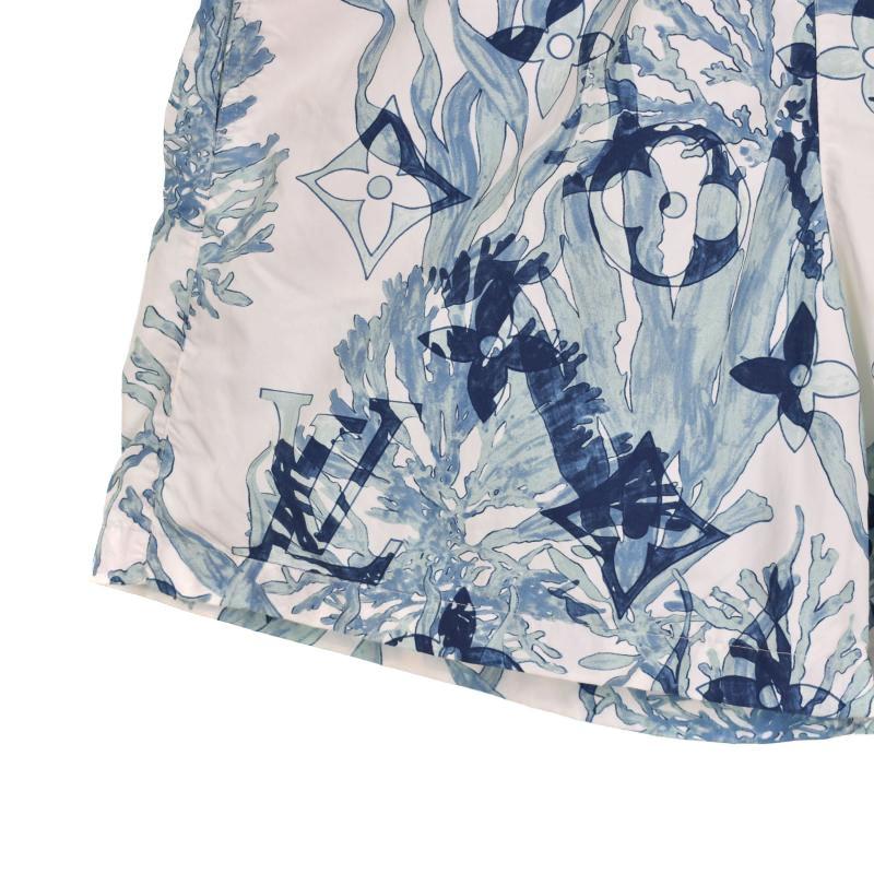 【中古】ルイヴィトン LOUIS VUITTON 23AW モノグラム グラフィック ショートパンツ 総柄 L 白 RM232M ZP7 HPW02W LOUIS VUITTON（ルイ・ヴィトン） LOUIS VUITTON 23AW モノグラム