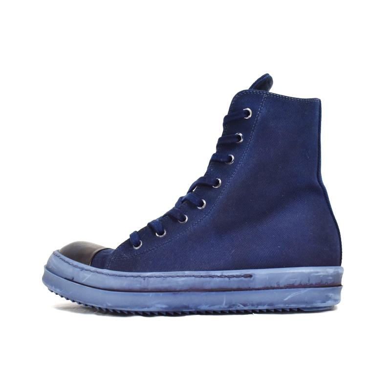 【中古】ダークシャドウ DRKSHDW Cotton Denim High コットン デニム ハイカット スニーカー キャンバス 41 DU01C6800 ダークシャドウ DRKSHDW Cotton Denim High コットン デニム