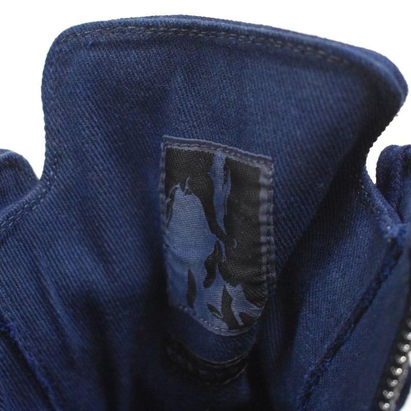 【中古】ダークシャドウ DRKSHDW Cotton Denim High コットン デニム ハイカット スニーカー キャンバス 41 DU01C6800 ダークシャドウ DRKSHDW Cotton Denim High コットン デニム