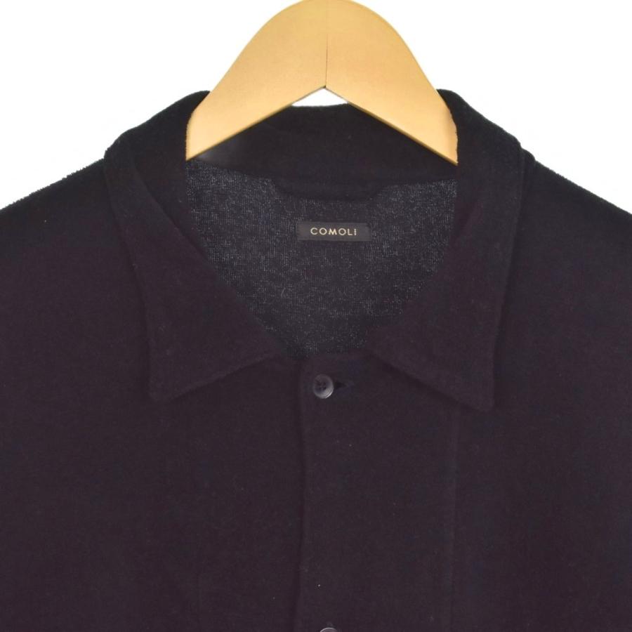 COMOLI 25SS オックスシャツ 黒 COMOLI オックス シャツ BLACK | CASANOVA&CO (カサノヴァアンドコー