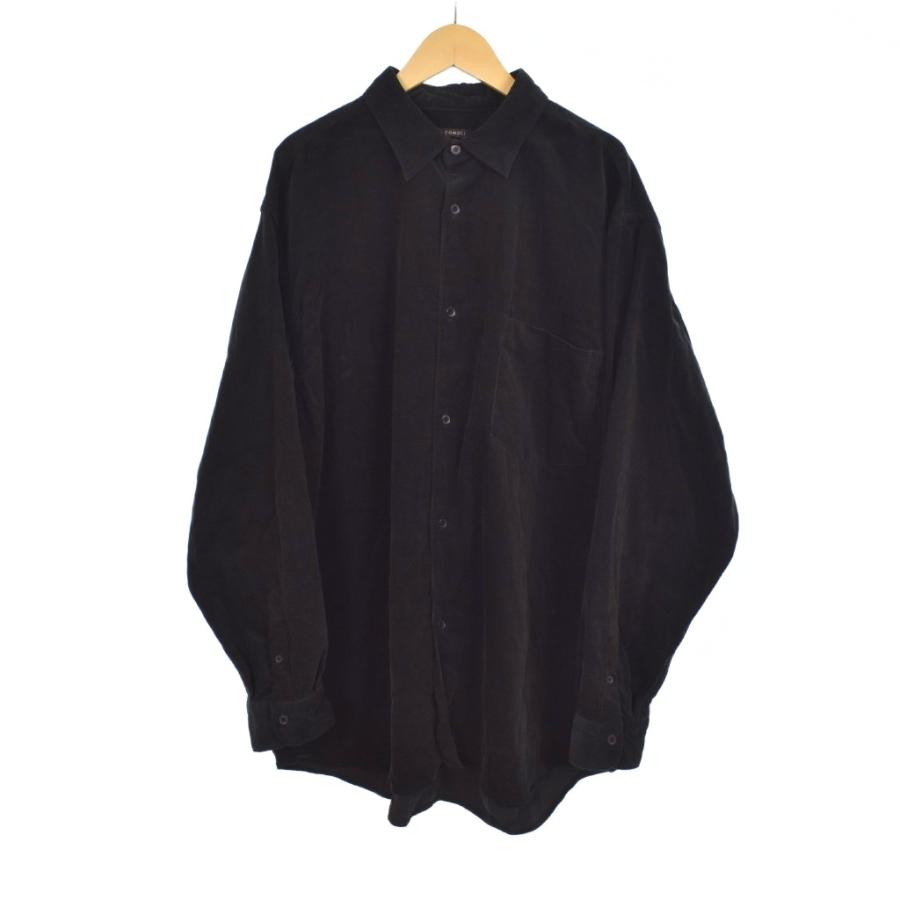 コモリ COMOLI 24AW コーデュロイ コモリシャツ 長袖 5 黒