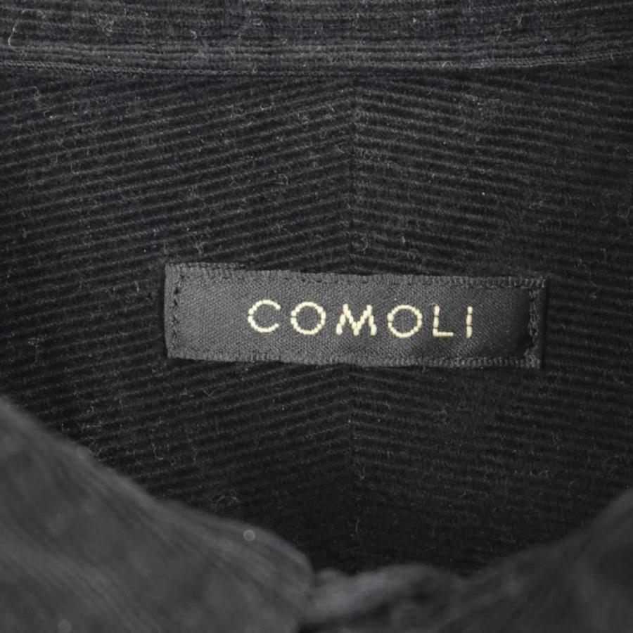 【24AW】COMOLI コーデュロイ コモリシャツ（Black/サイズ2） COMOLI コーデュロイ コモリシャツ ,Black – Navyblue