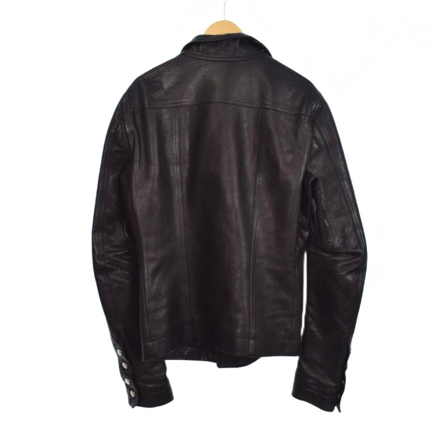 リック オウエンス（ Rick Owens ） レザーライダース ブランド古着】レザーダブルライダースジャケット（ライダース