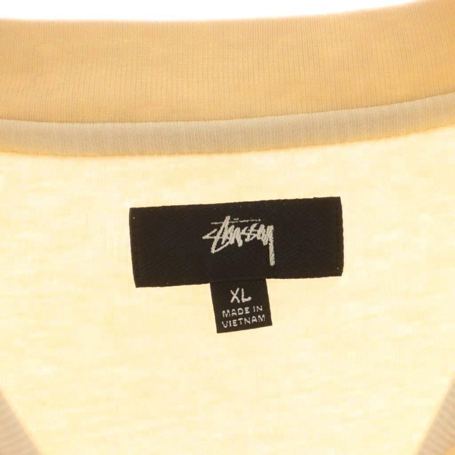 【中古】ステューシー STUSSY Tシャツ カットソー 半袖 ロゴ XL ベージュ /AN32 ☆AA★ メンズ STUSSY（ステューシー） STUSSY Tシャツ カットソー 半袖 ロゴ XL