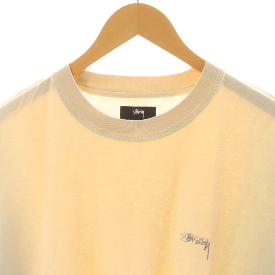 STUSSY ステューシー Tシャツ カットソー 半袖 ロゴ XL ベージュ /AN32  