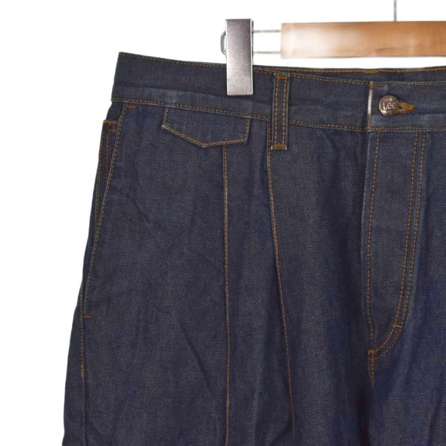 【中古】クリスヴァンアッシュ KRIS VAN ASSCHE リー LEE ツータックデニムパンツ ジーンズ 50 インディゴ メンズ クリスヴァンアッシュ KRIS VAN ASSCHE リー LEE ツータックデニム