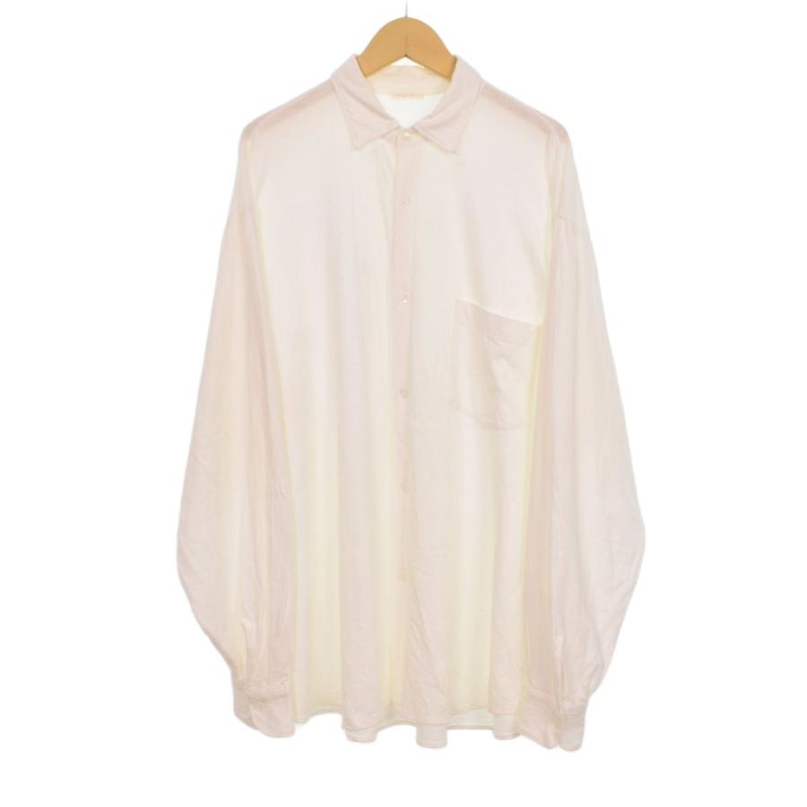 コモリ COMOLI 25SS ジャージ コモリシャツ 長袖 2 白 ホワイト B01  