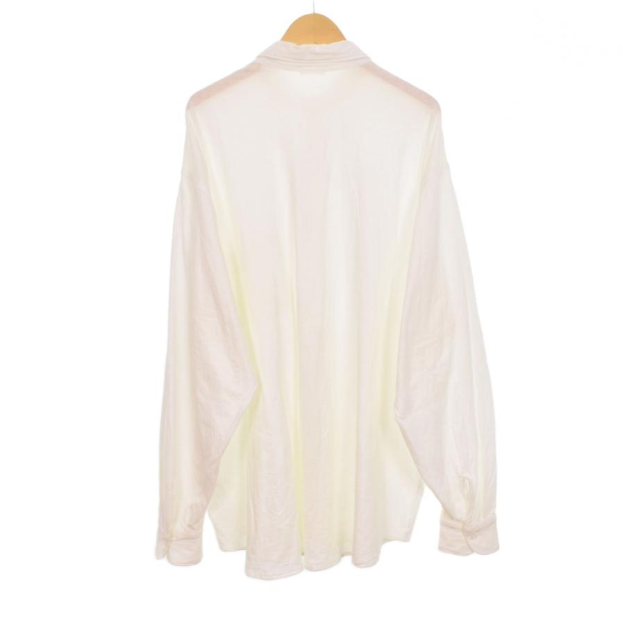 コモリ COMOLI 25SS ジャージ コモリシャツ 長袖 2 白 ホワイト B01  