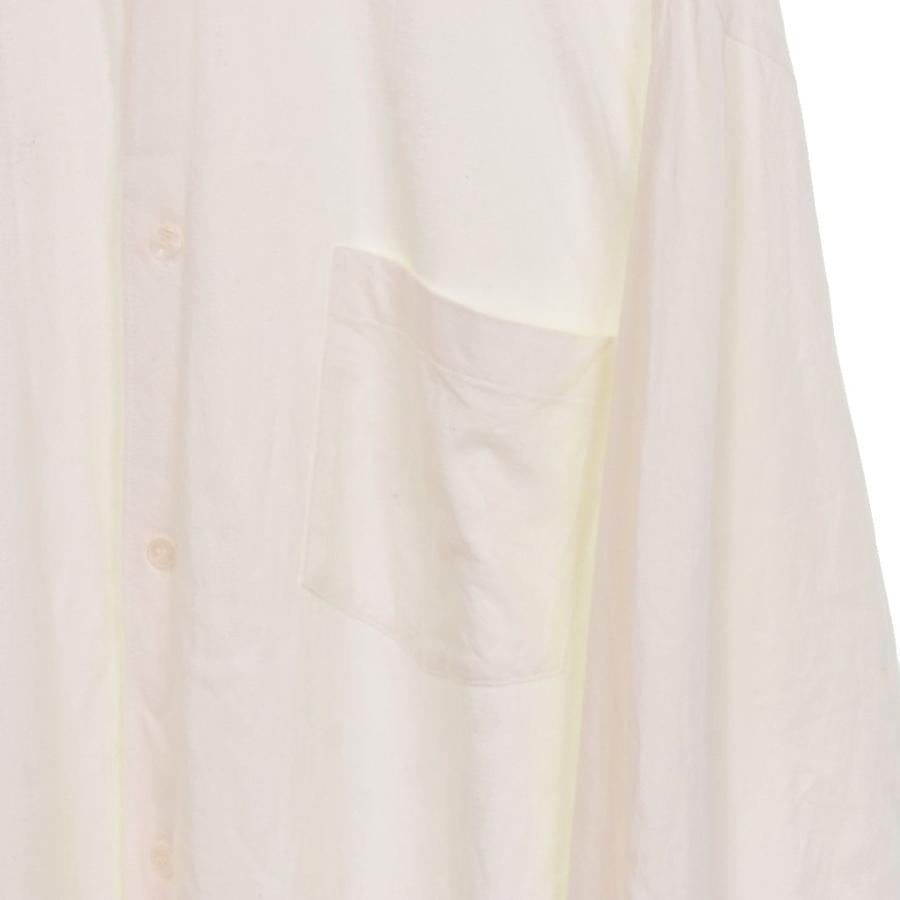 【中古】コモリ COMOLI 25SS ジャージ コモリシャツ 長袖 2 白 ホワイト B01-05040 メンズ コモリ COMOLI 25SS ジャージ コモリシャツ 長袖 2 白 ホワイト B01