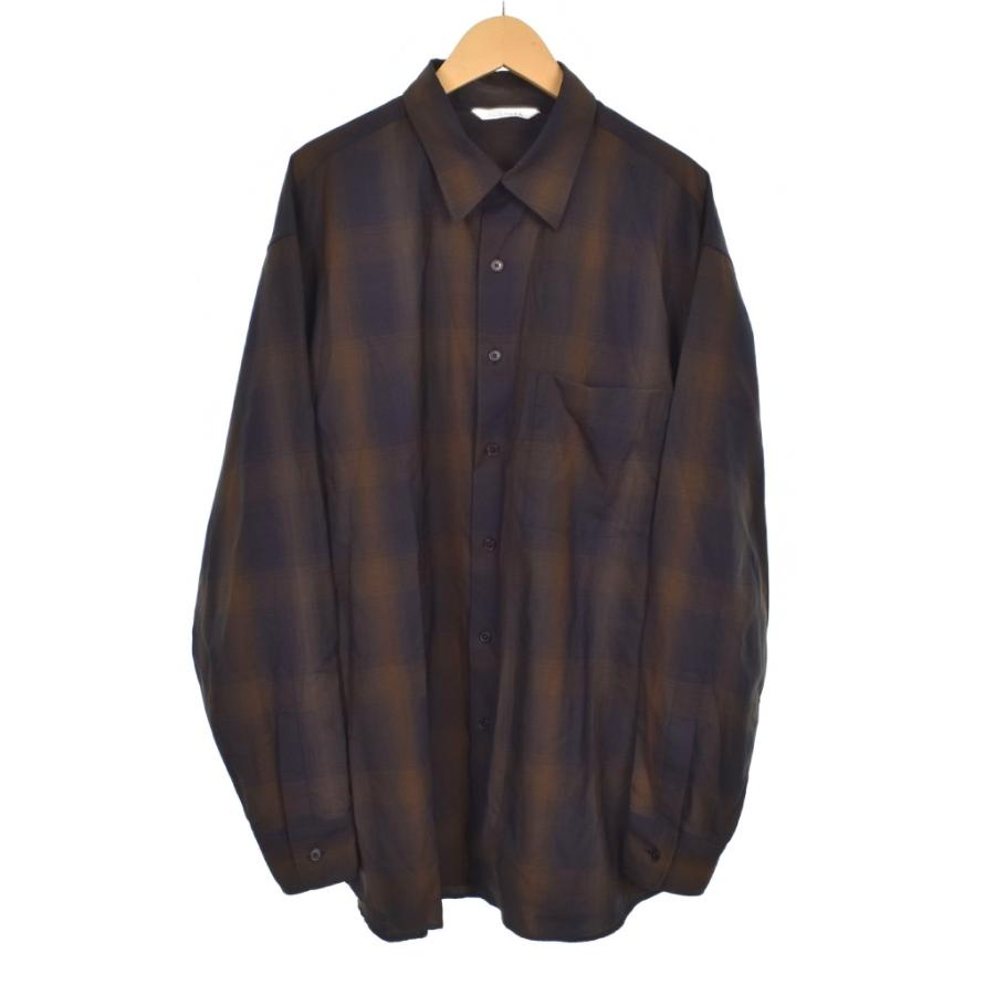 AURALEE 長袖ウールシャツ　A21SS01LC ブラックチェック　サイズ3 8039001179332_1.jpg?v=