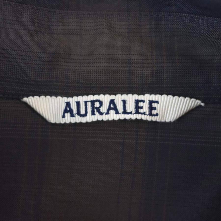 オーラリー AURALEE 23SS SUPER LIGHT WOOL CHECK SHIRT スーパー