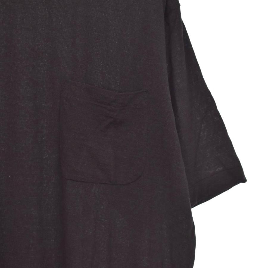 コモリ COMOLI 25SS サマーウール 半袖 Tシャツ 2 黒 ブラック B01