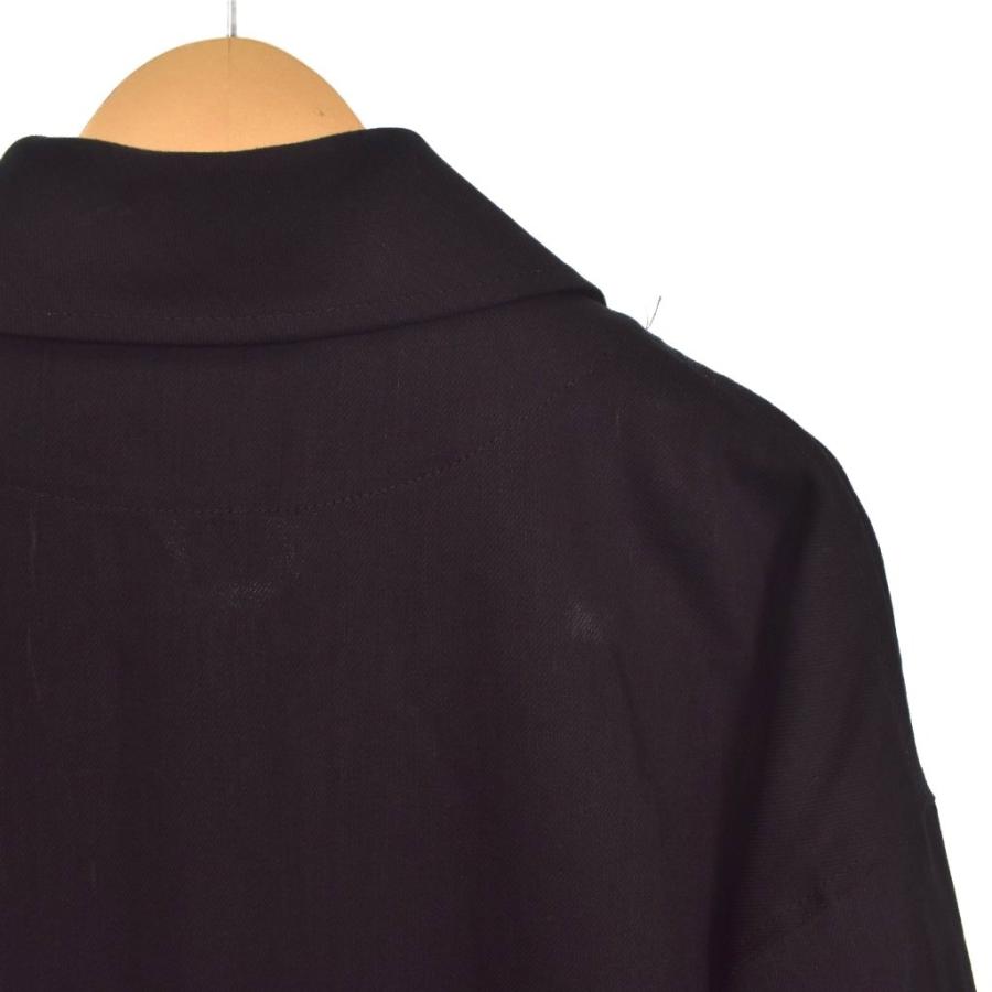 23AW GroundY ステンカラーコート 3 BLACK グラウンドワイ ヨウジヤマモト GroundY 23AW stainless steel collar