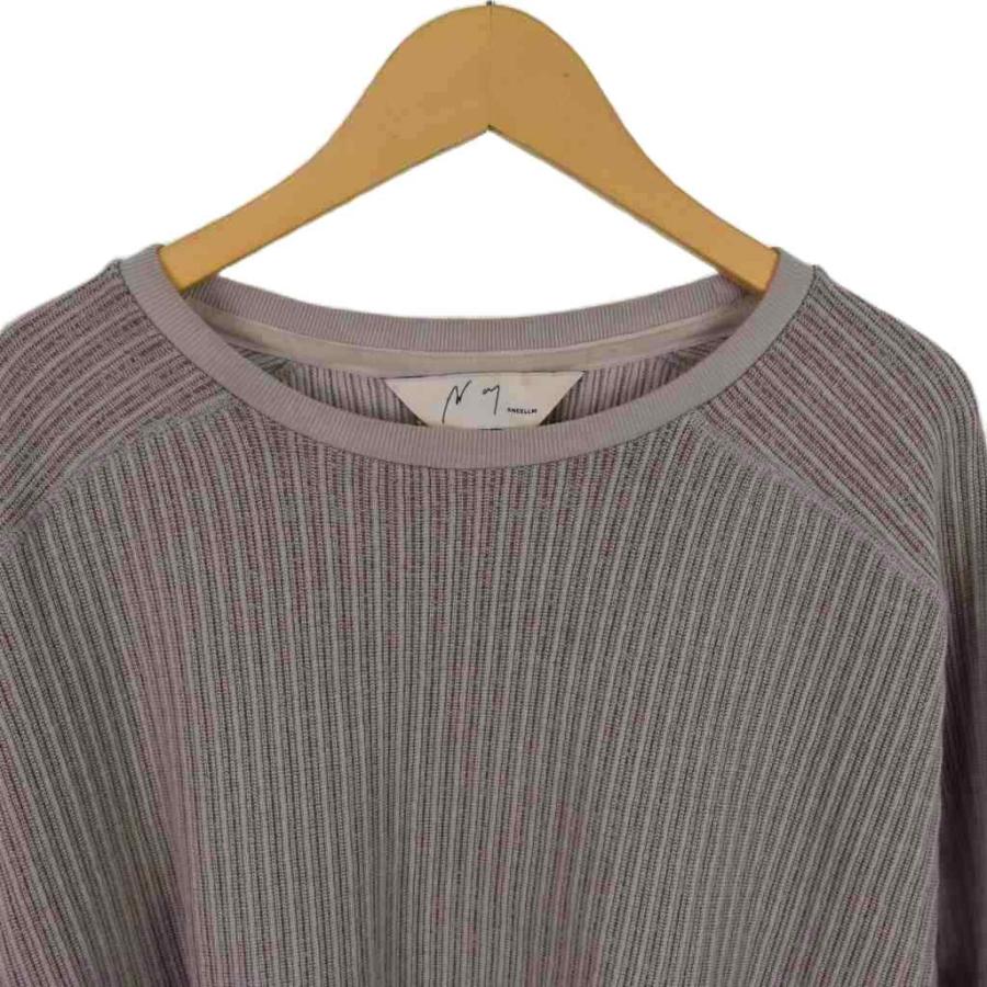 ANCELLM / OVER RIB LS T-SHIRT/長袖Tシャツ/2/コットン/GRY/anc-ct48-a アンセルム ANCELLM 24SS OVER RIB LS T-SHIRT 長袖 2 グレー ANC-CT48