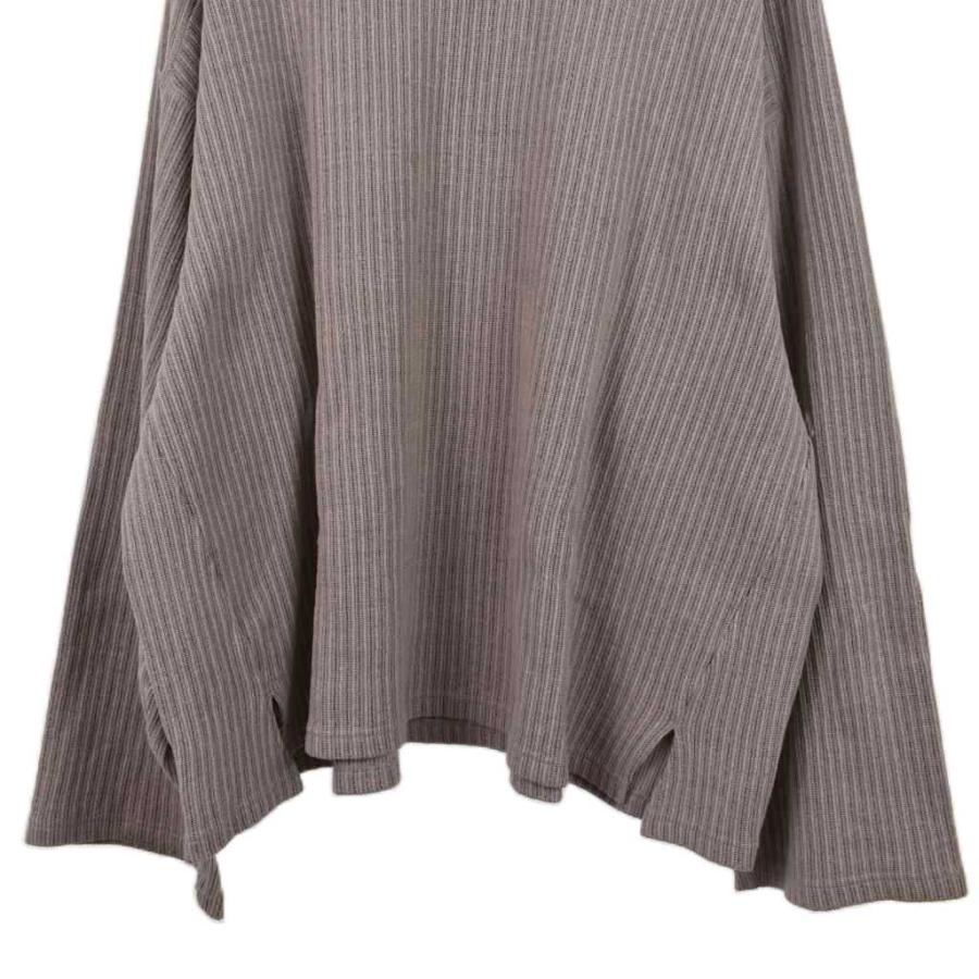 アンセルム ANCELLM 24SS OVER RIB LS T-SHIRT 長袖 2 グレー ANC-CT48