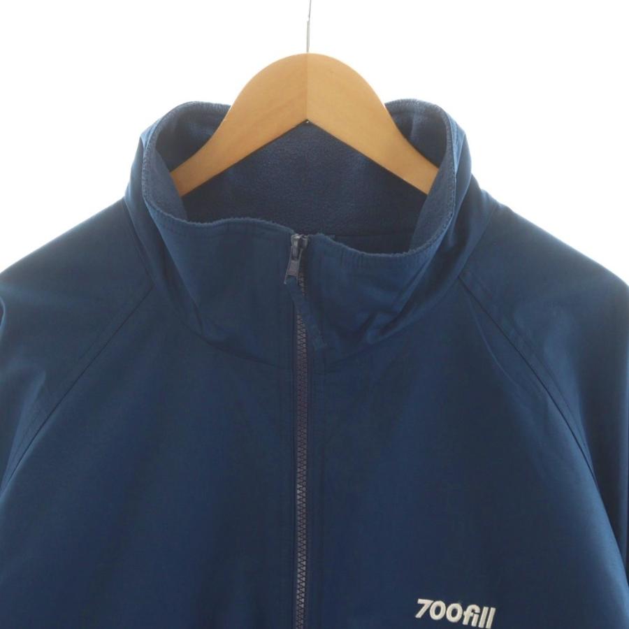 700FILL ジャケット ロゴ ジップアップ L 紺 ネイビー J329 /AN20